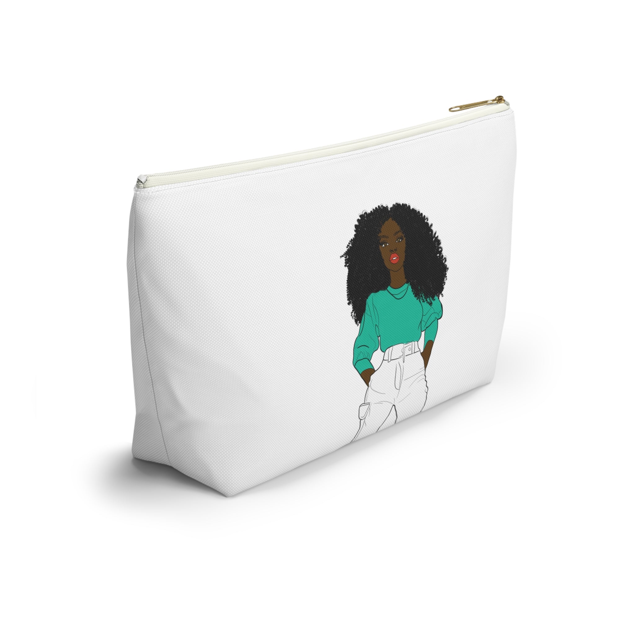 Chic Graphic Accessory Pouch, Trendy Makeup Bag, Cute Toiletry Holder, Stylish Travel Organizer, Fashionista Gift Idea, Modern Storage [...]