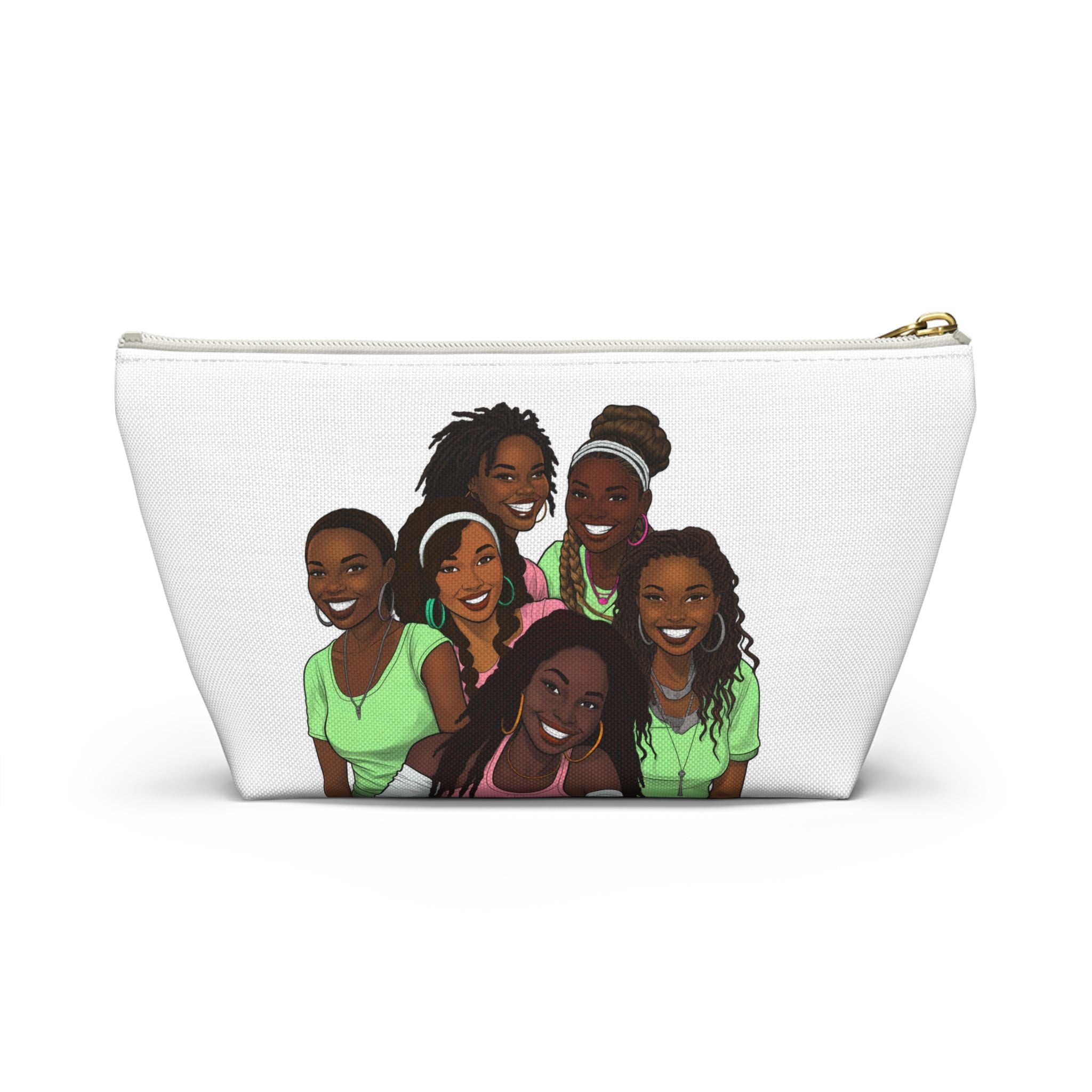 My Girlfriends Accessory Pouch - Stylish T-bottom Bag with Diverse Friend Group Design, Makeup Organizer, Travel Essentials, Gift for Friends, Fun [...]