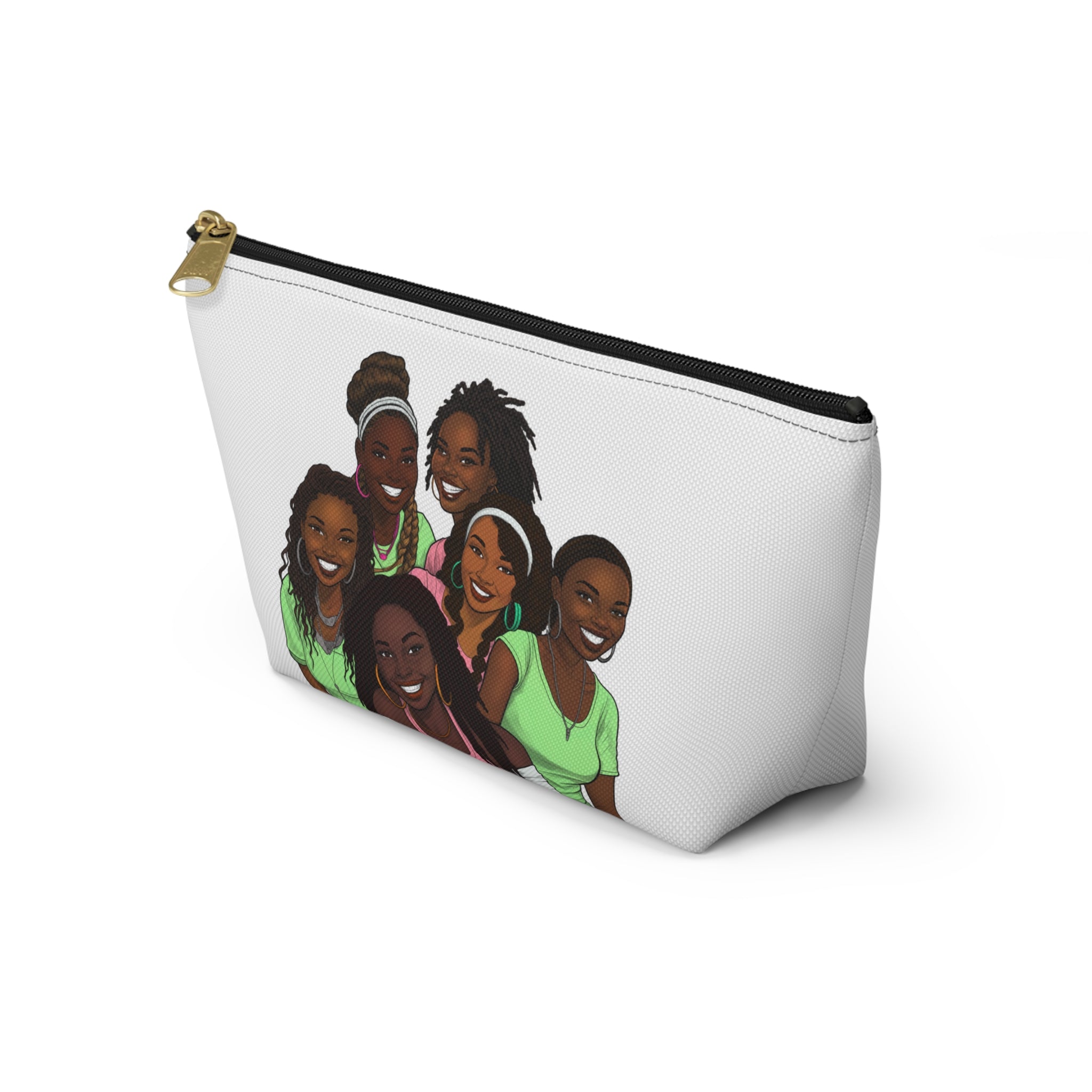 My Girlfriends Accessory Pouch - Stylish T-bottom Bag with Diverse Friend Group Design, Makeup Organizer, Travel Essentials, Gift for Friends, Fun [...]