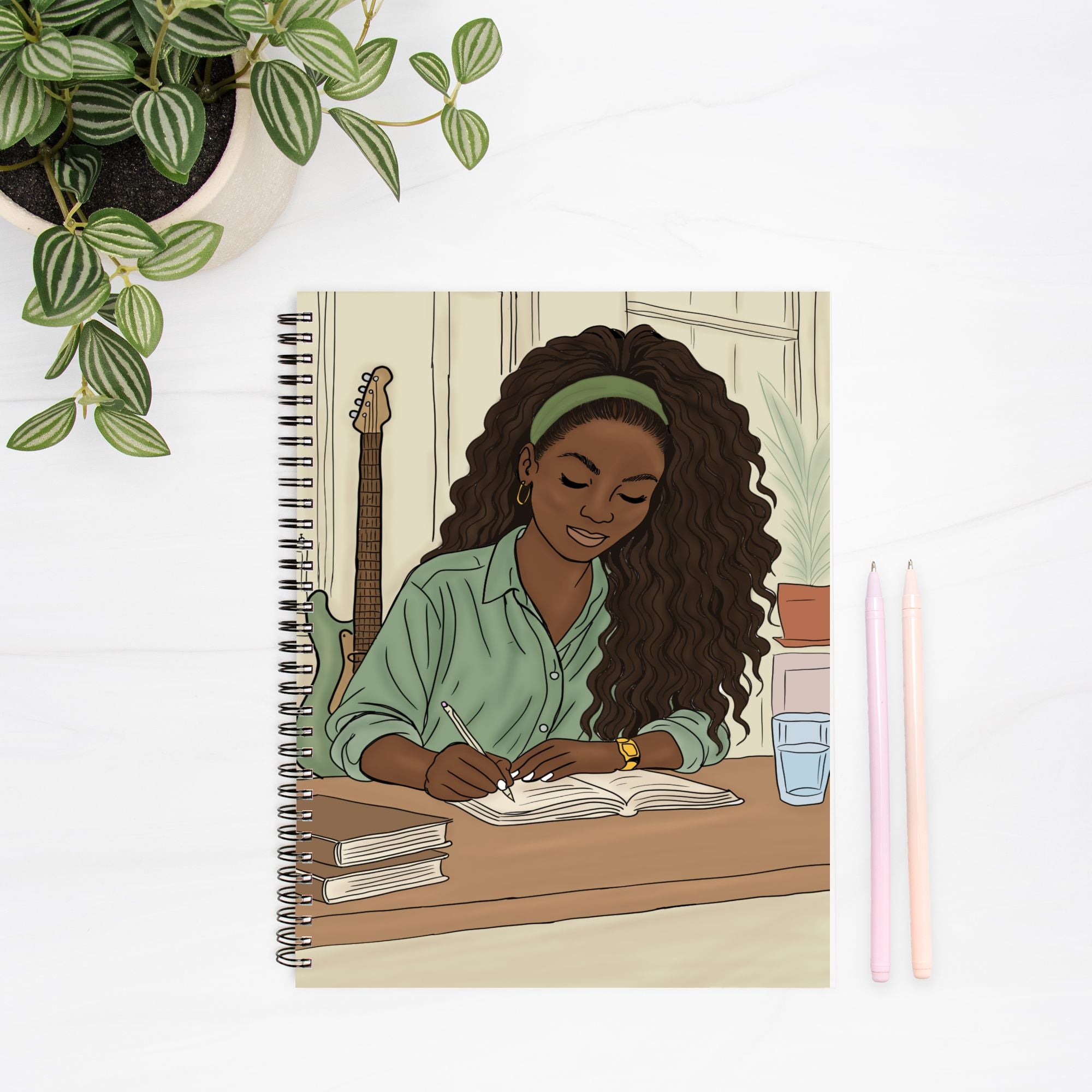 Writing Season Journal Hardcover Spiral 8.5 x 11