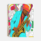 Jazz Man Planner Hardcover Spiral 8.5 x 11