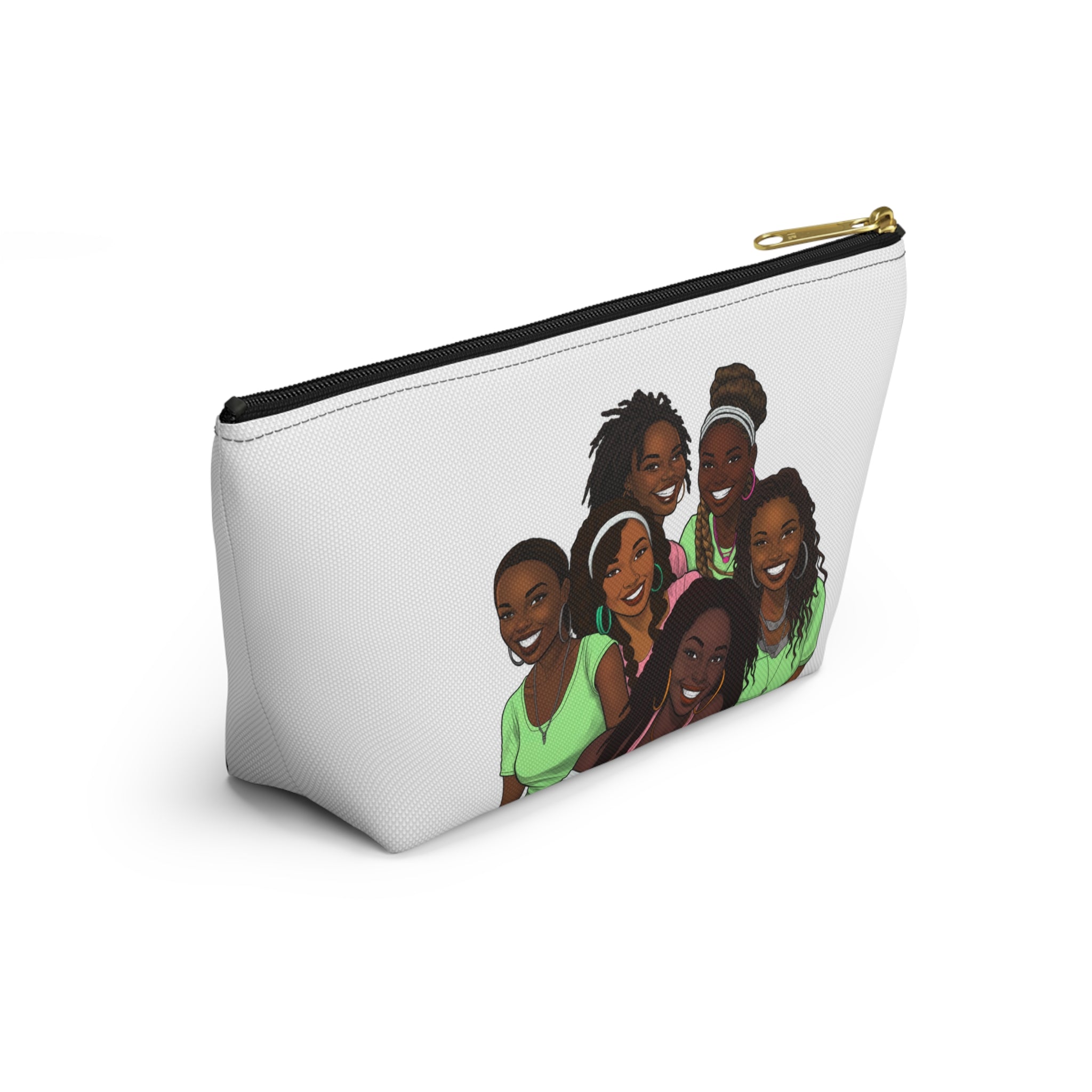 My Girlfriends Accessory Pouch - Stylish T-bottom Bag with Diverse Friend Group Design, Makeup Organizer, Travel Essentials, Gift for Friends, Fun [...]