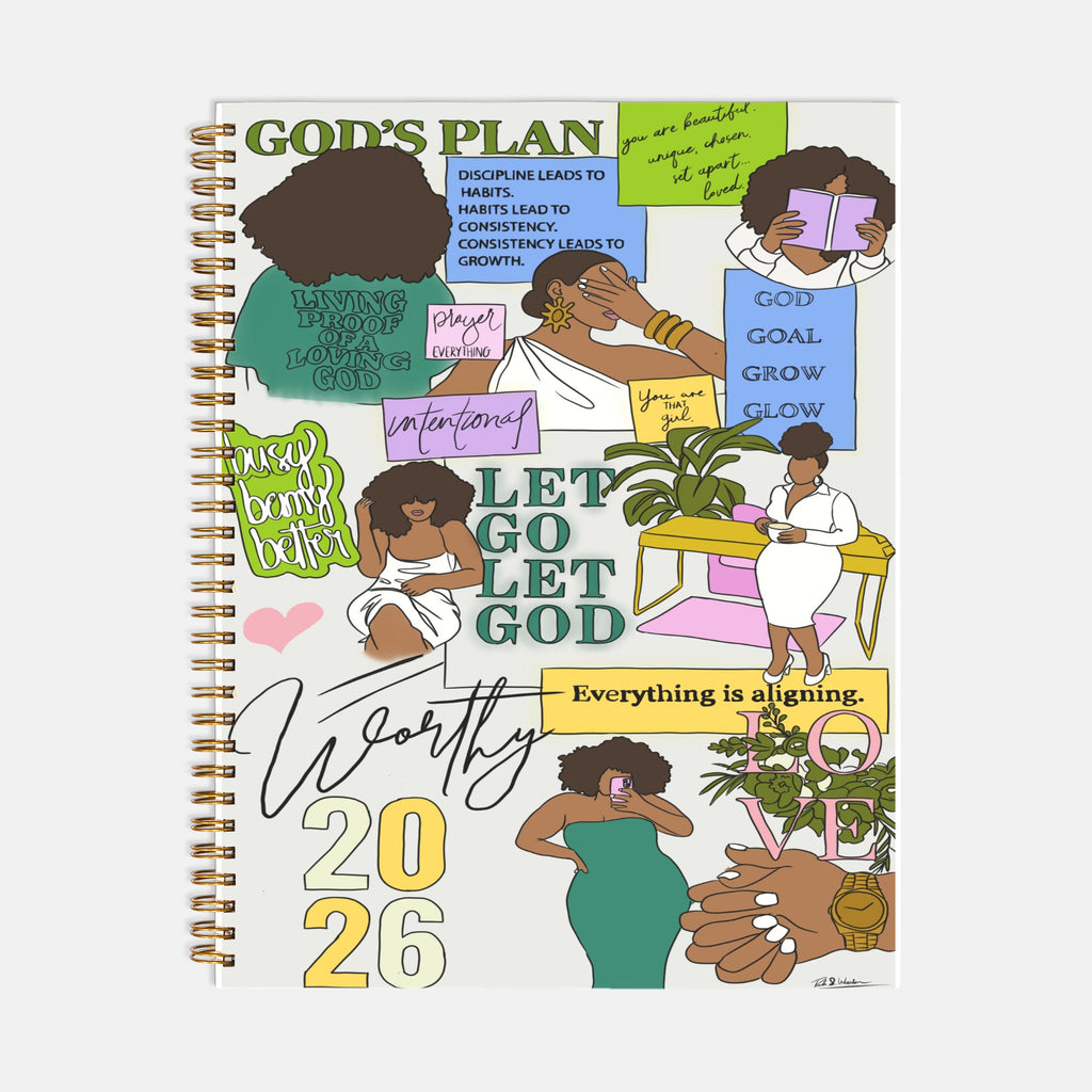 Aligned & Intentional Planner Hardcover Spiral 8.5 x 11