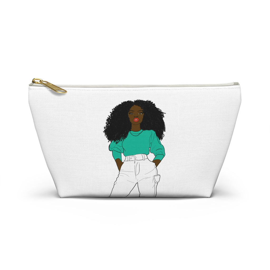 Chic Graphic Accessory Pouch, Trendy Makeup Bag, Cute Toiletry Holder, Stylish Travel Organizer, Fashionista Gift Idea, Modern Storage [...]