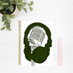 Music Notebook Hardcover Spiral 8.5 x 11