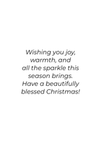 Merry Christmas Skating Girl Card – 5x7 Holiday Greeting Card