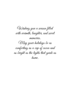 Cozy Cocoa Holiday Card – 5x7 Christmas Greeting Card