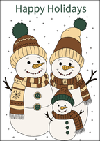 Holiday Card Bundle – Set of 4 Hand-Drawn Designs (5x7)