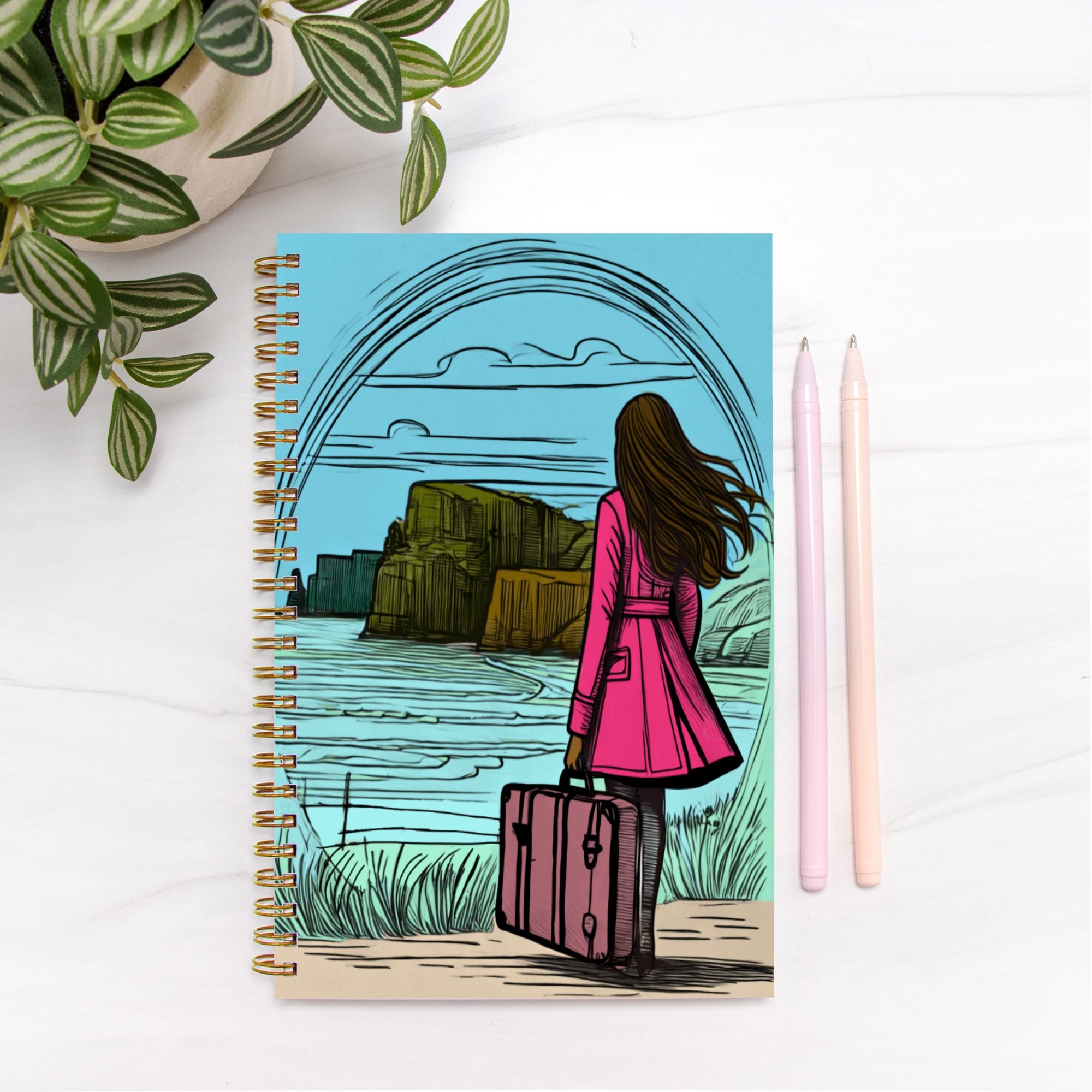 Ireland Notebook Hardcover Spiral 5.5 x 8.5