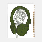 Music Notebook Hardcover Spiral 8.5 x 11