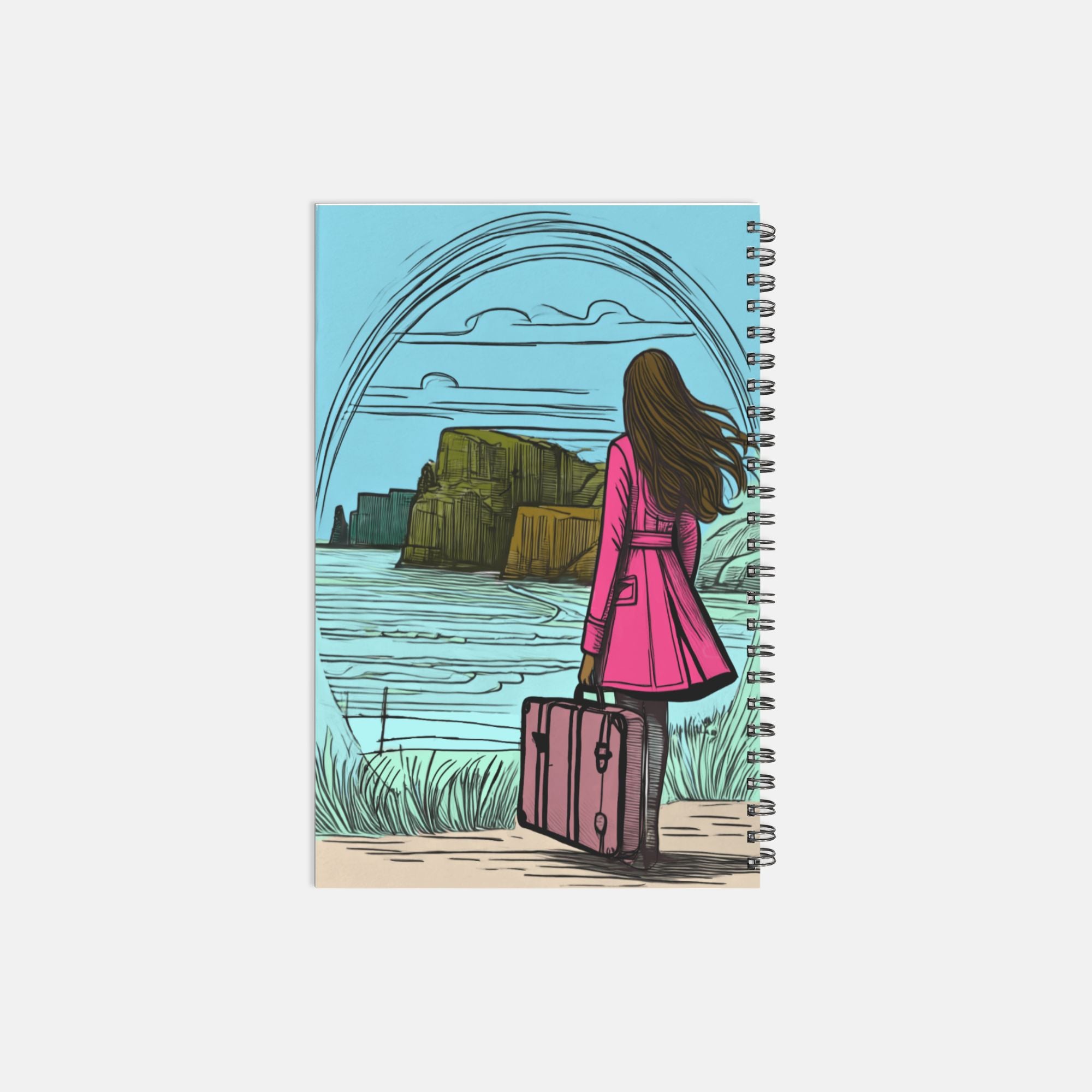 Ireland Notebook Hardcover Spiral 5.5 x 8.5