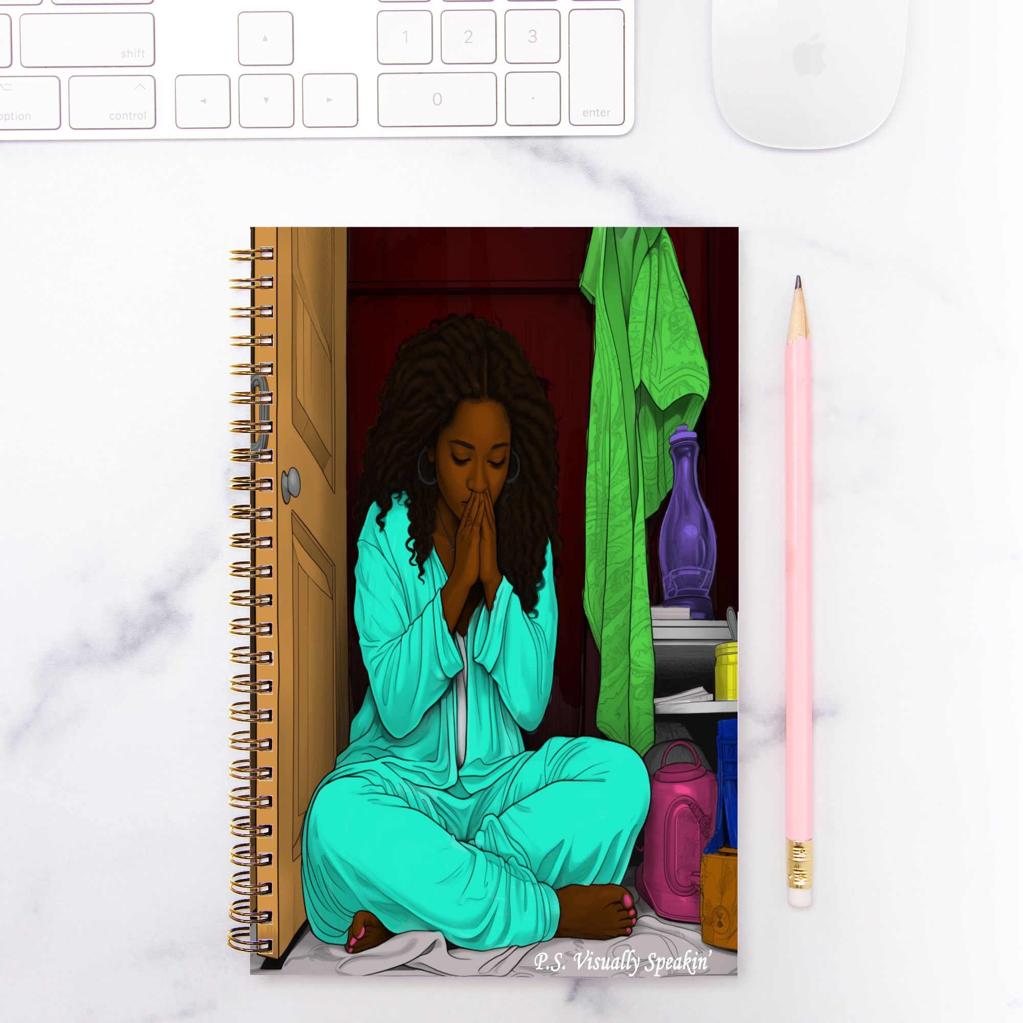Vibrant Devotion Notebook Hardcover Spiral 5.5 x 8.5