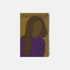 You Are Enough Notebook Hardcover Spiral 5.5 x 8.5