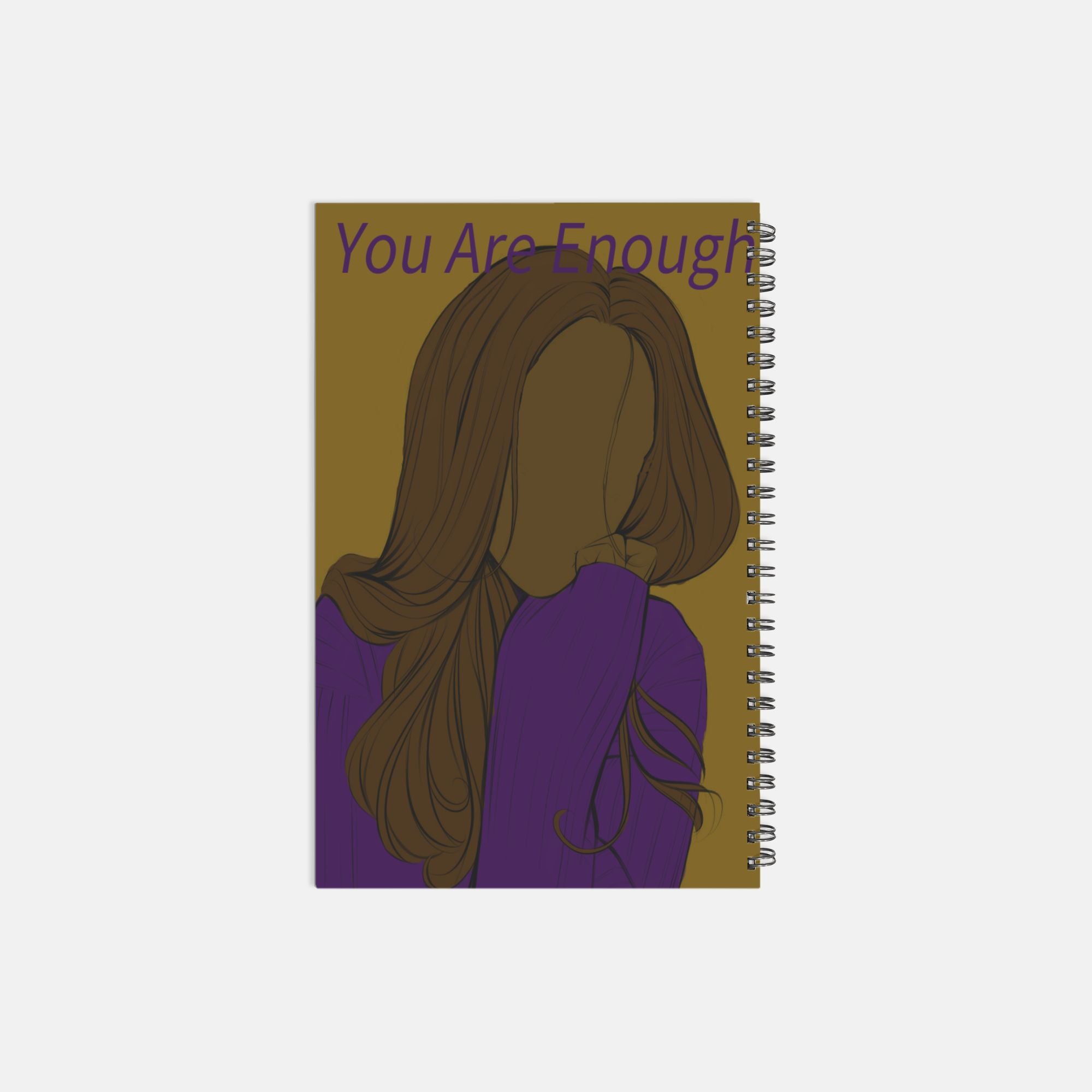 You Are Enough Notebook Hardcover Spiral 5.5 x 8.5