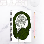 Music Notebook Hardcover Spiral 5.5 x 8.5