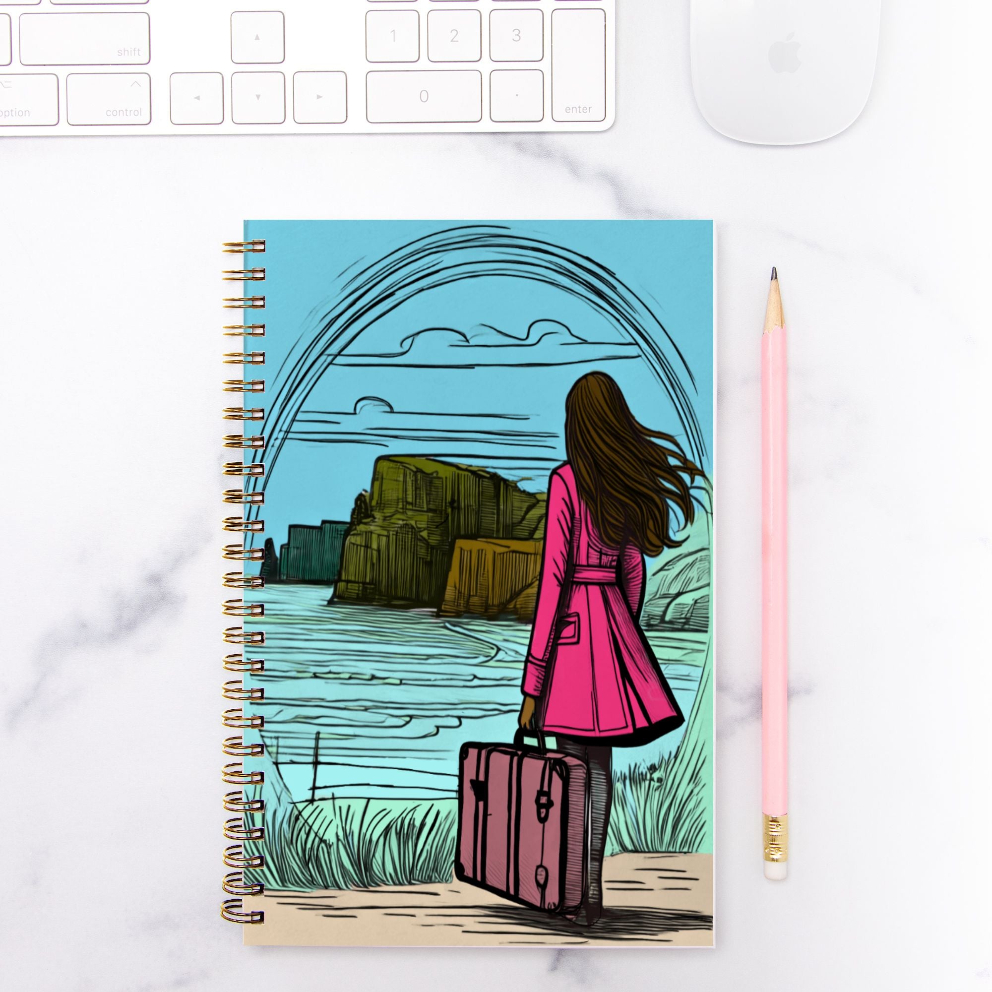Ireland Notebook Hardcover Spiral 5.5 x 8.5