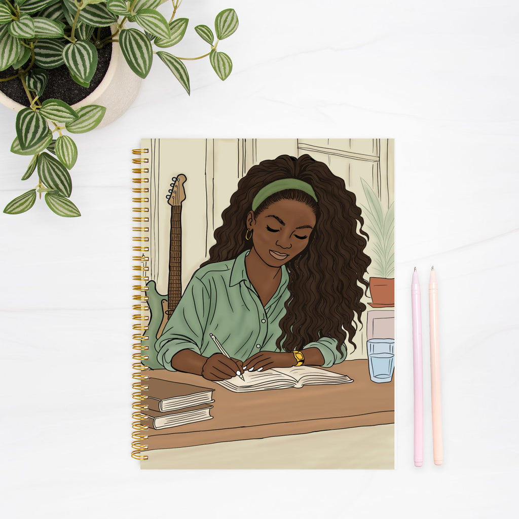 Writing Season Journal Hardcover Spiral 8.5 x 11