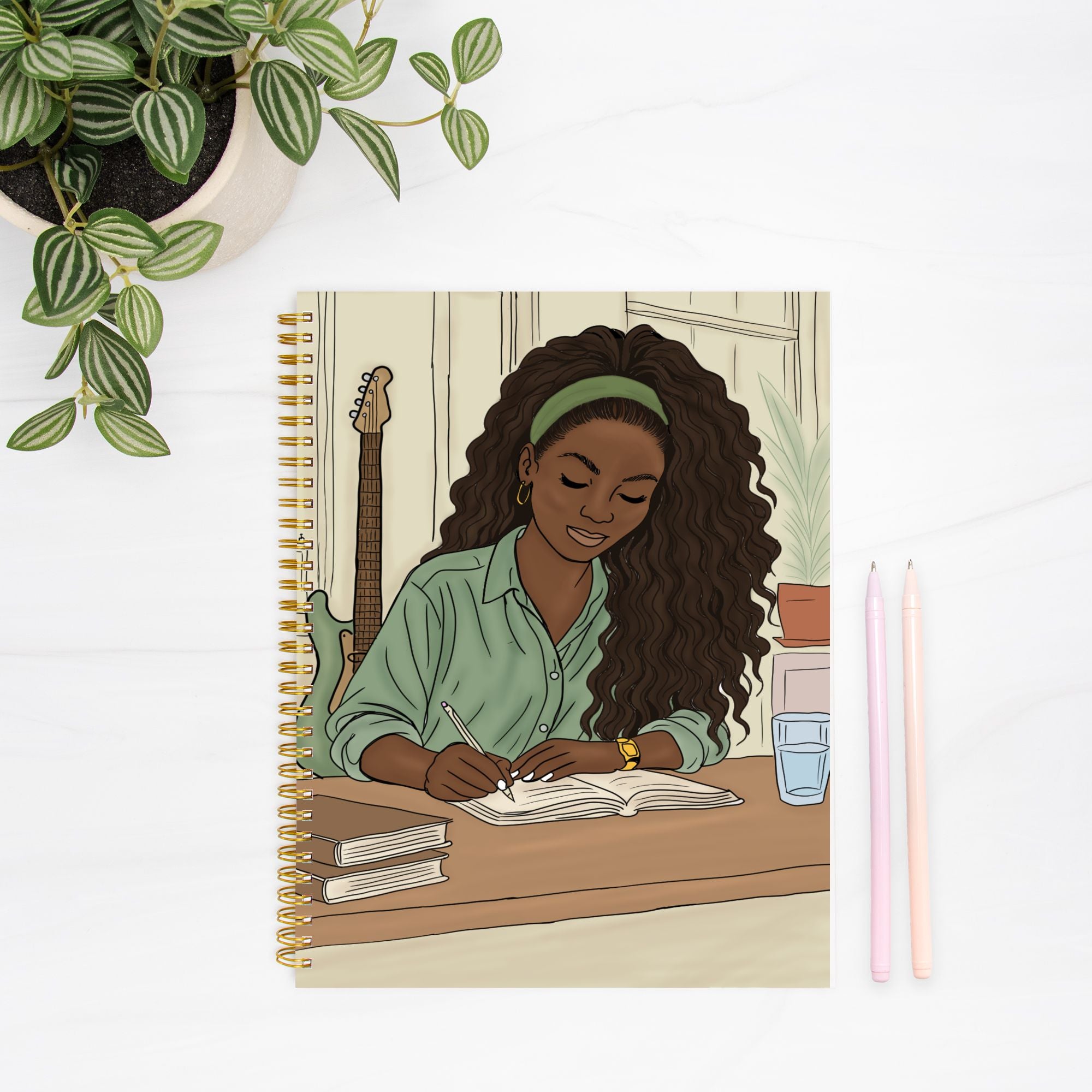 Writing Season Journal Hardcover Spiral 8.5 x 11