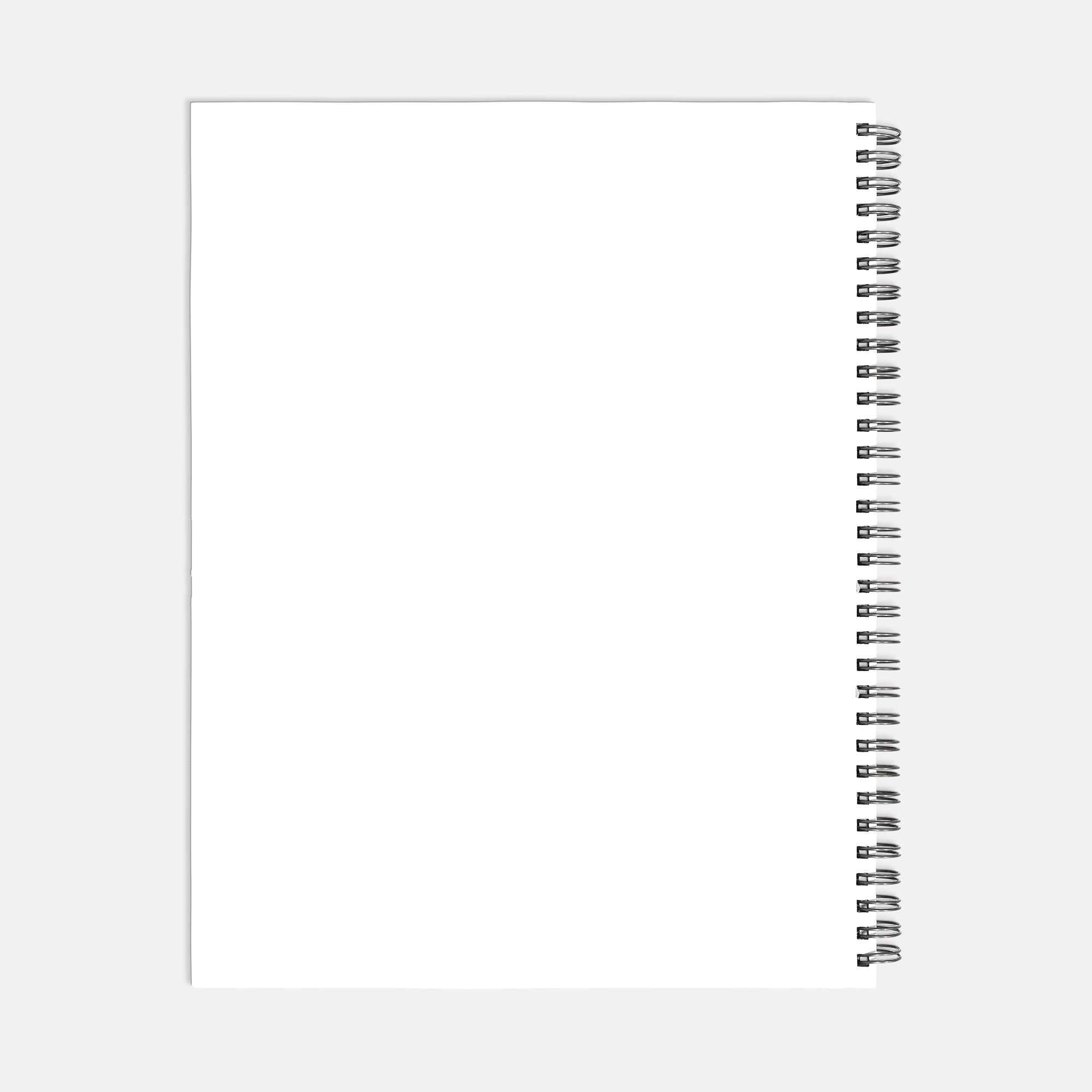 Notebook Hardcover Spiral 8.5 x 11