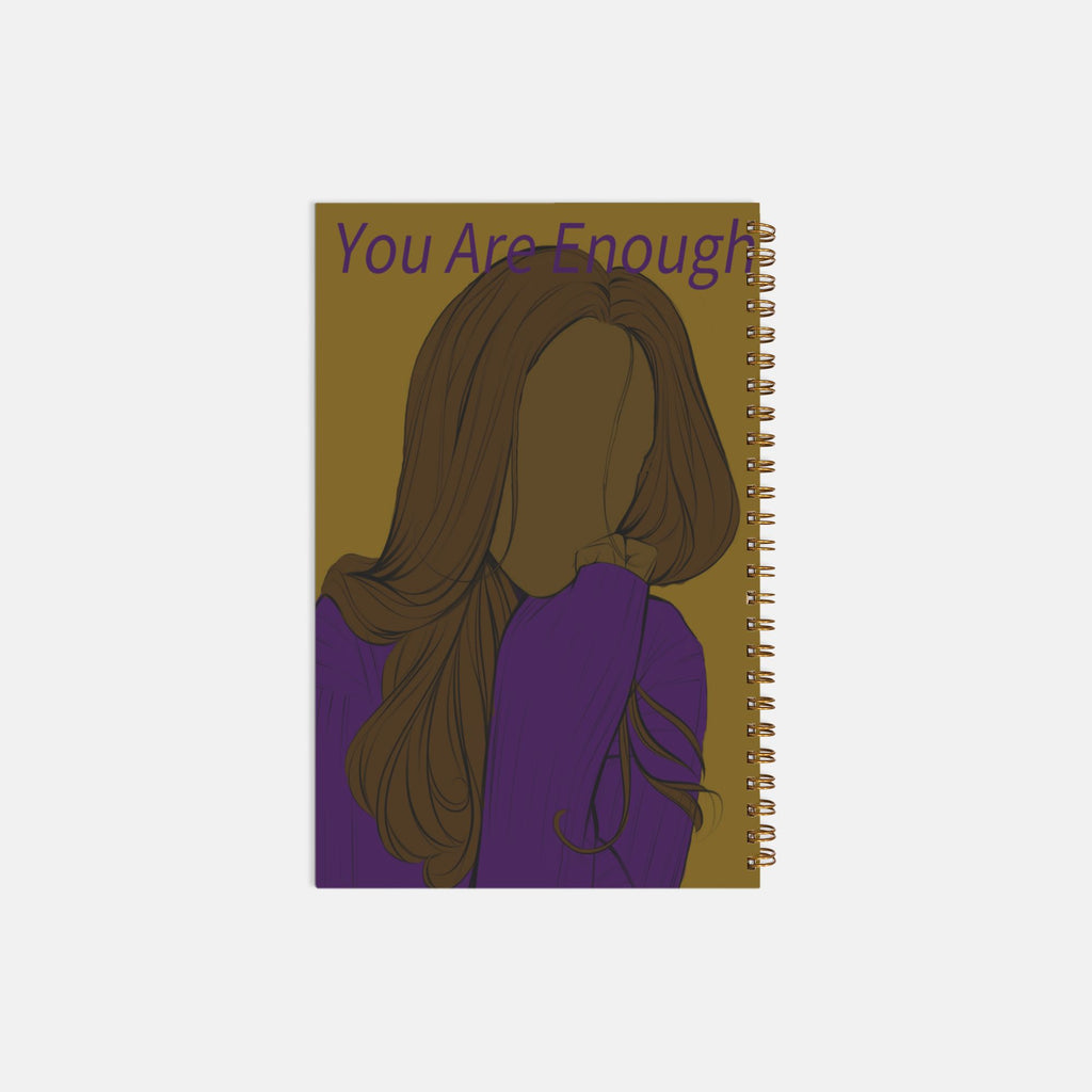 You Are Enough Notebook Hardcover Spiral 5.5 x 8.5