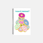 Donut's Anyone Recipe Hardcover Spiral Book 5.5 x 8.5