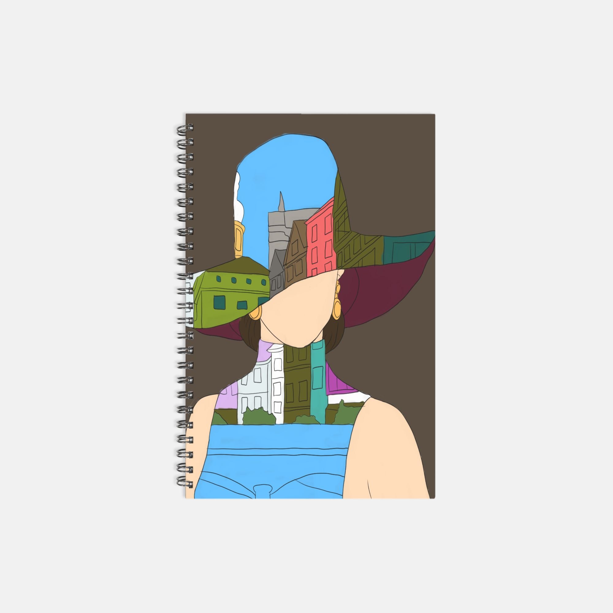 Woman in The City Planner Hardcover Spiral 5.5 x 8.5